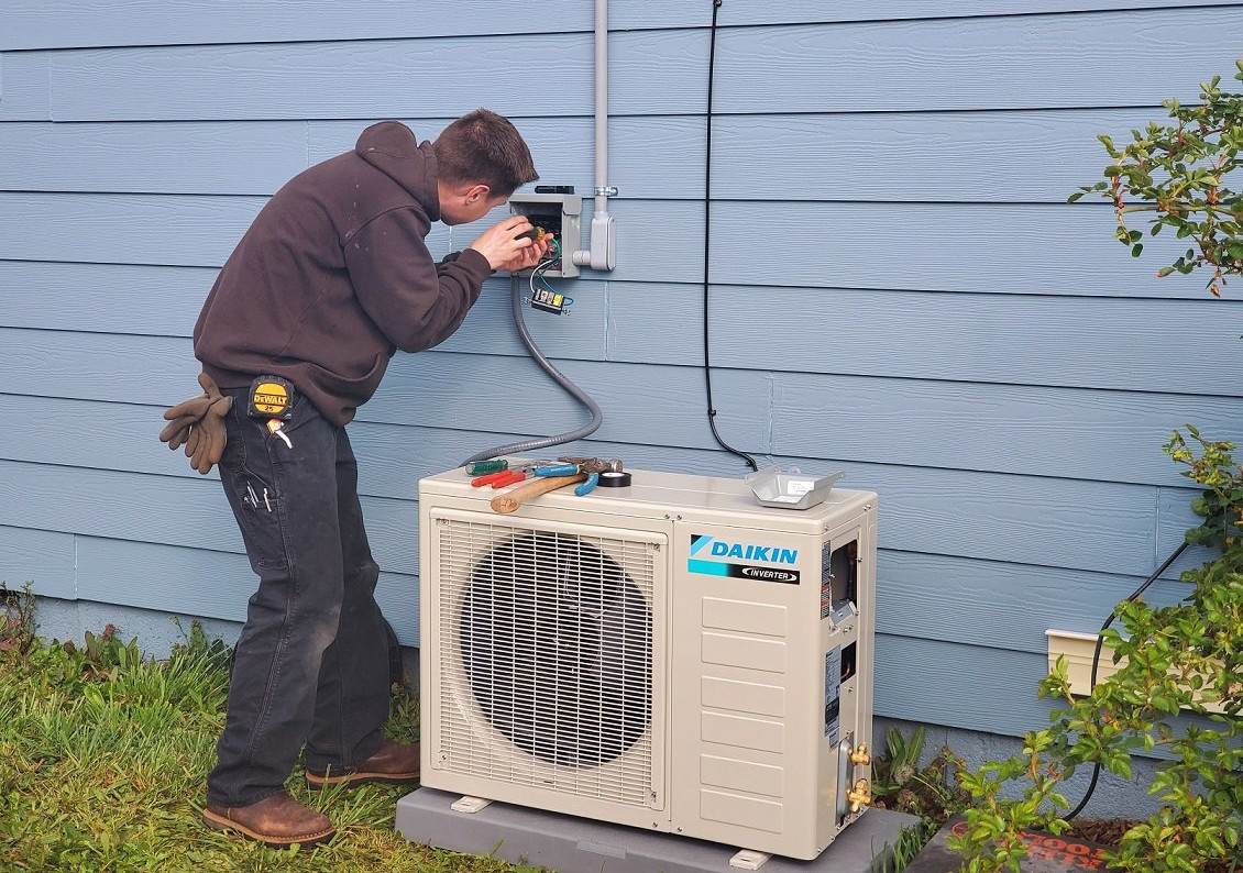 Heat pump installation