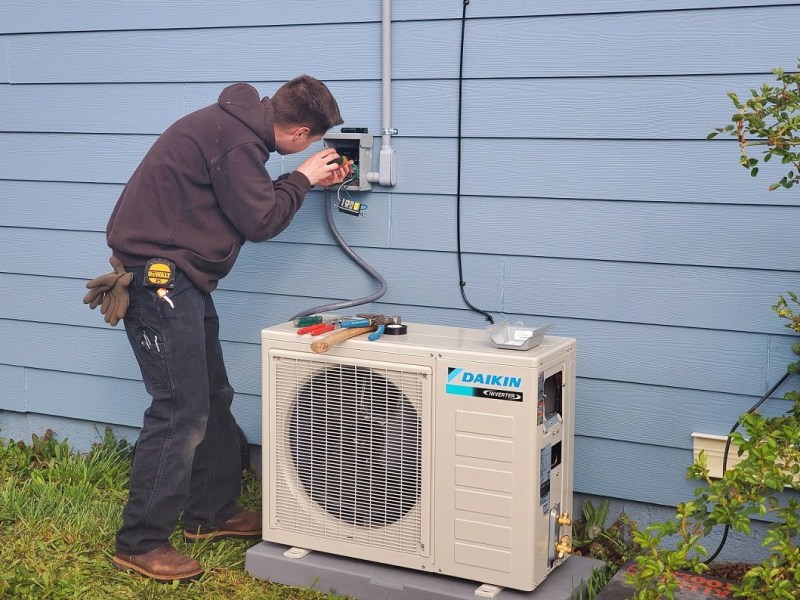 Heat pump installation