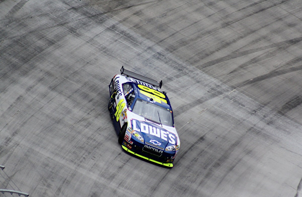 Lowe's sponsored NASCAR race car