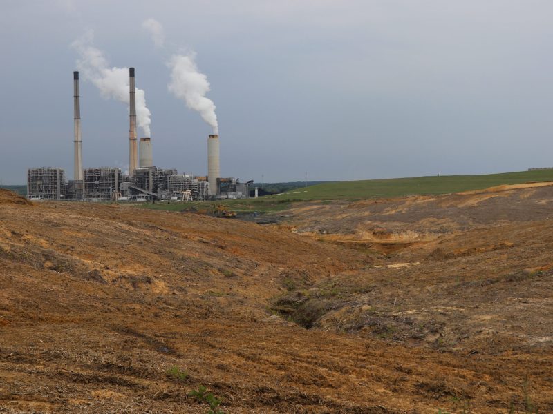 White plumes billow out of Duke Energy’s Roxboro Plant in North Carolina.