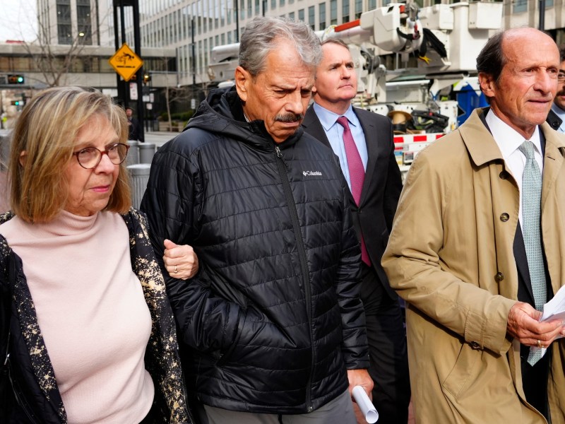 Sam Randazzo leaves the federal courthouse in Cincinnati